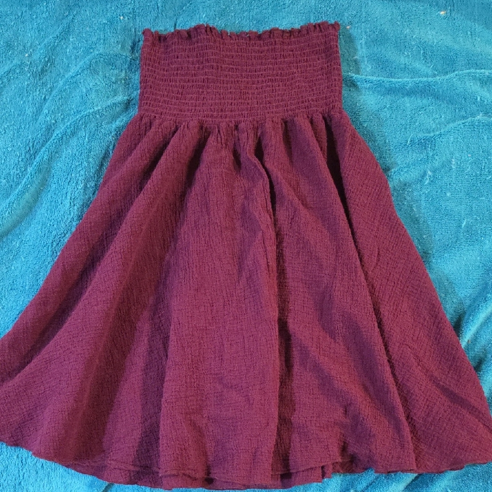 Victoria's Secret Deep Purple Strapless Dress